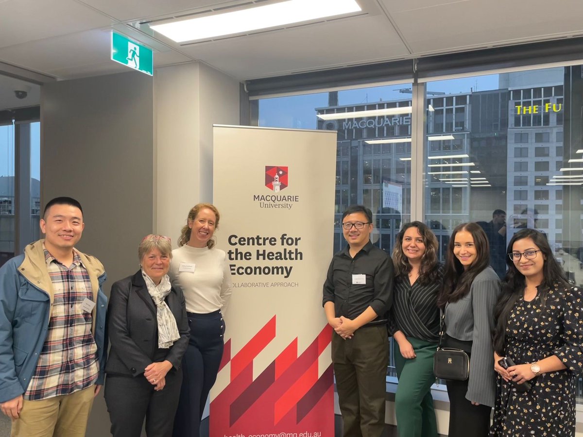 MUCHE_Macquarie's tweet photo. It was a pleasure to host and present at the 14th Meeting of International Academy of Health Preference Research Registration at the lovely MQ City Campus in sunny Sydney🌞A/Prof @yuanyuangu was the local host. Thank you for an enjoyable time+interesting research discussions! https://t.co/bwkKDm0P8l