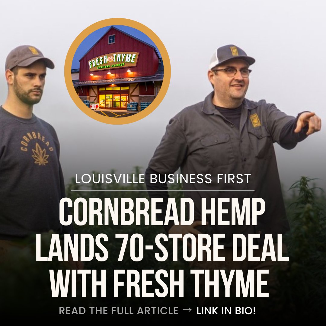 CornbreadHemp's tweet image. 👏 We’re shaking up the CBD industry, y’all! When we align our hearts with our minds… we can change the world! Thank you @BFLouisville for sharing our exciting @FreshThymeFM partnership news! Read the full article at the link below:
.
bizjournals.com/louisville/inn…
.