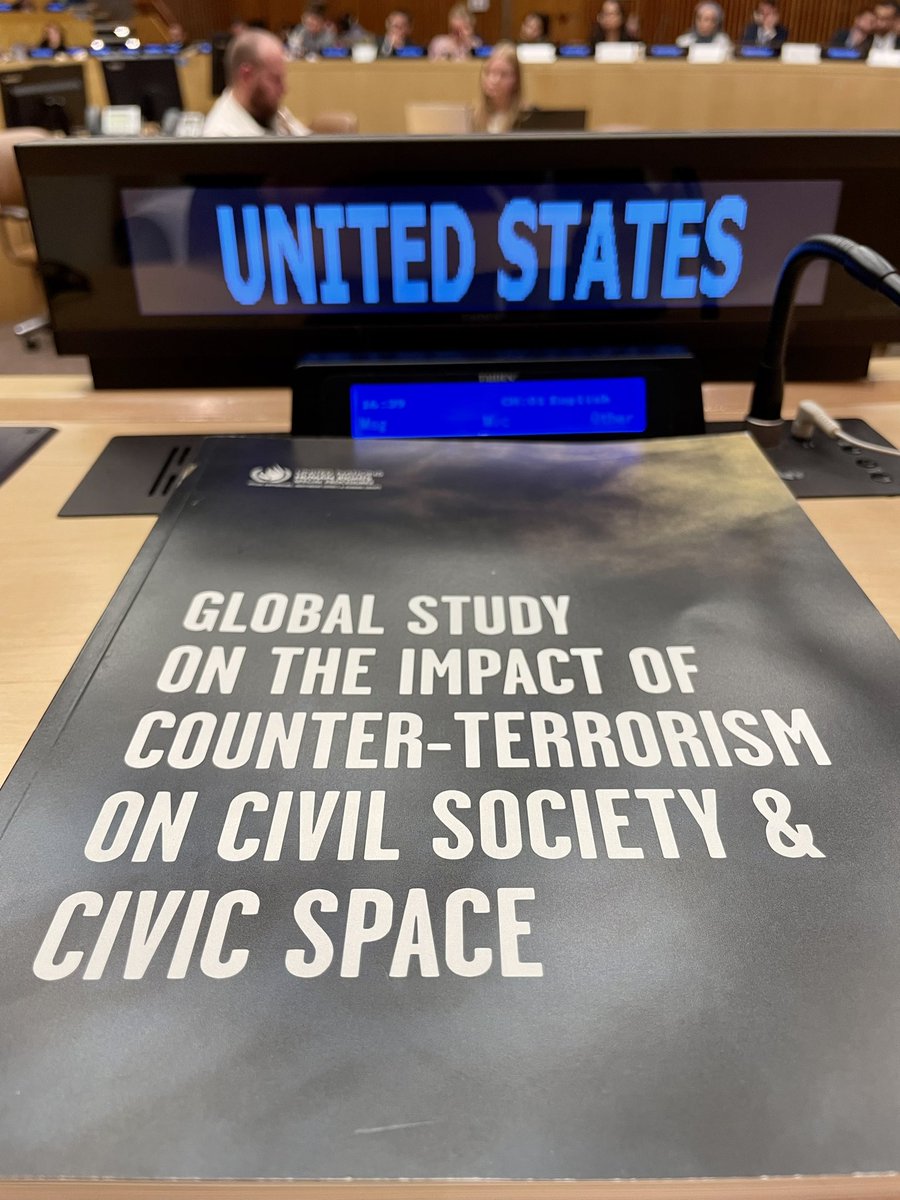 U.S. Amb to the UN for Management and Reform (@ambunreform) on Twitter photo #UN Special Rapporteur <a href="/NiAolainF/">Fionnuala Ní Aoláin</a> has released an important new study on how counterterrorism and countering violent extremism are being used to target, constrain and attack civil society.
Read the study here: defendcivicspace.com #CTWeek #UN Special Rapporteur <a href="/NiAolainF/">Fionnuala Ní Aoláin</a> has released an important new study on how counterterrorism and countering violent extremism are being used to target, constrain and attack civil society.
Read the study here: defendcivicspace.com #CTWeek
