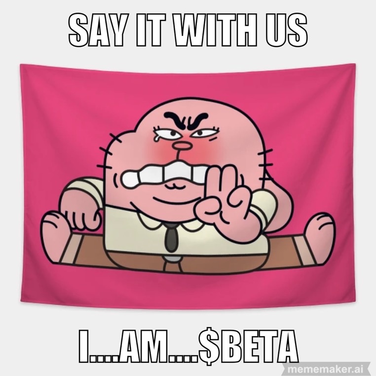 TheBetaToken's tweet image. Presale wallets are gone. 

I am $BETA

The comeback will melt faces!