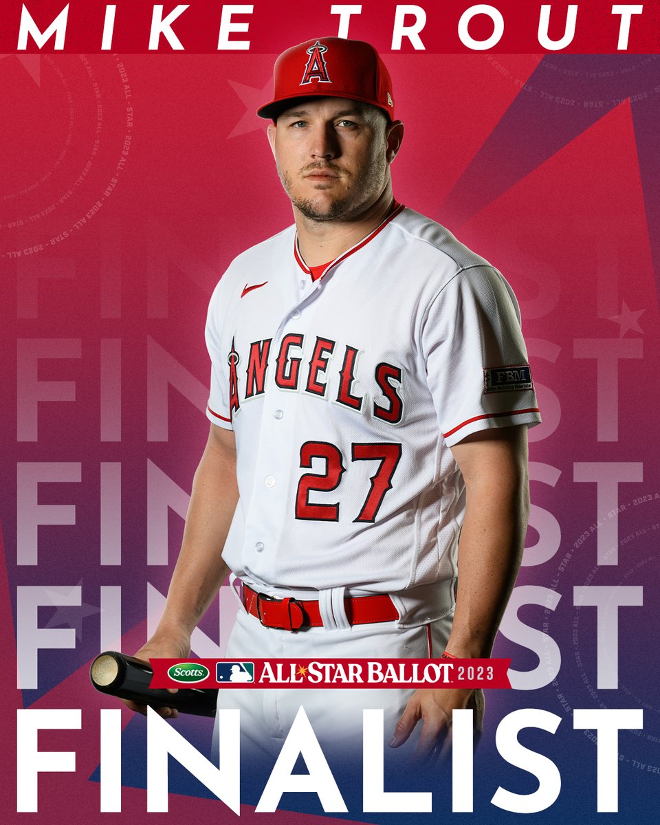 ⭐️ x11

@MikeTrout is an All-Star Finalist! Help him earn his 11th All-Star Game selection & become the 4th player in AL history to earn 10 fan-elected starts with one club! Voting begins Monday.