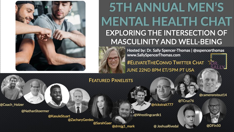 Join the Conversation Tonight 8PM ET!  #ElevateTheConvo #MensMentalHealth #MentalHealthIsHealth