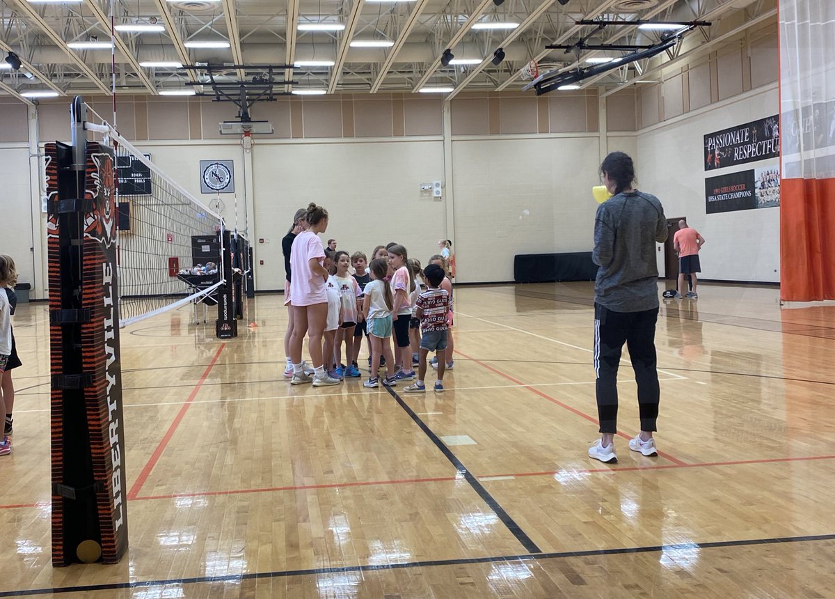 Thanks @LHSWildcatVB for another awesome K-4 volleyball camp! Genna is improving so much and is learning to love the sport as much as her mama. #learningnewskills #summercamps #vballerinthemaking #wildcats #spikingisherfav