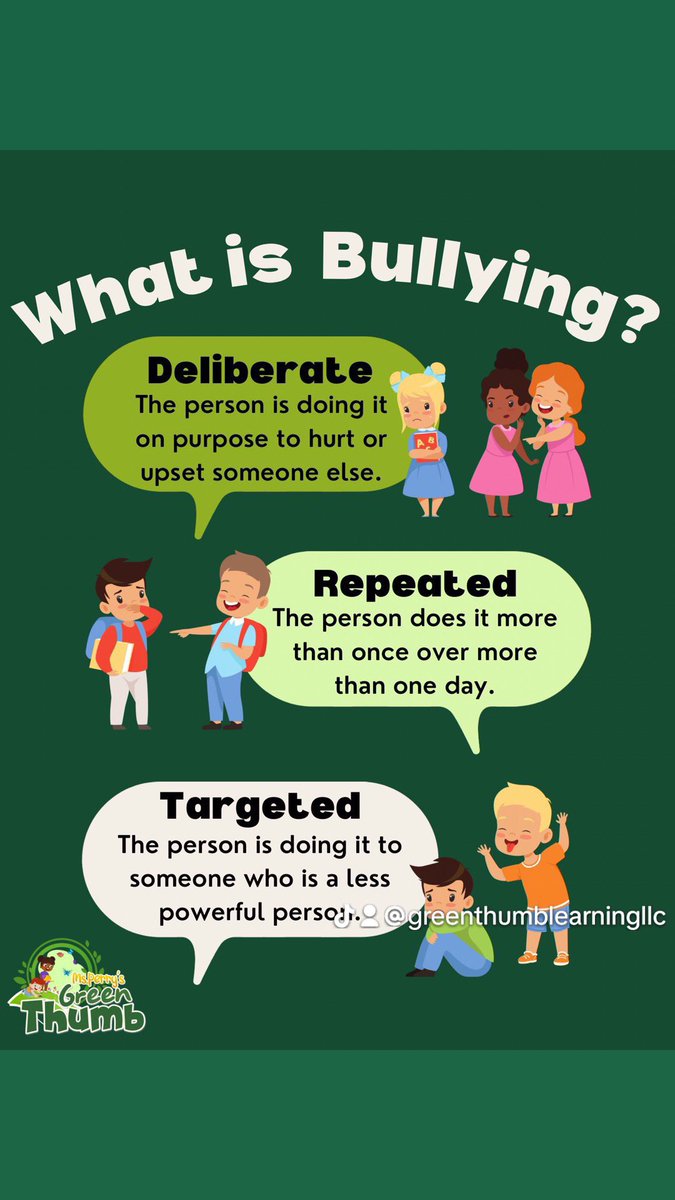 I plan on teaching youth groups about 3 types or bullying. #msperrysgreenthumb #greenthumblearningllc #whatisbullying #antibullying #3typesofbullying #bullyingawareness #areyouabully? #stopbullying #letsendbullying