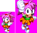 Axanery on X: Sonic Origins Amy sprites that will be used for