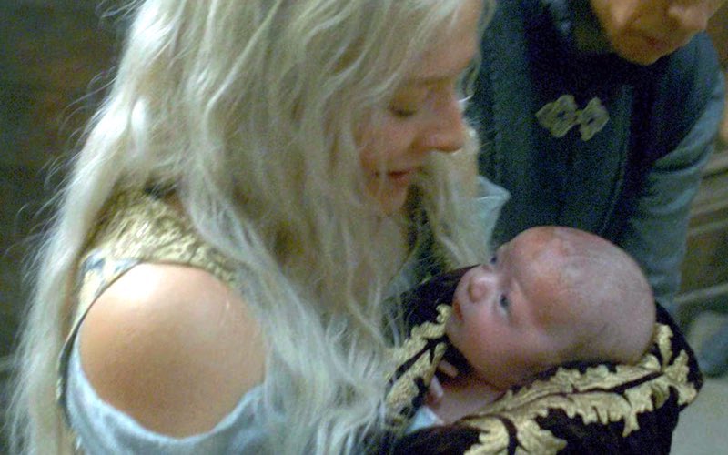 rhaenyra's smile for baby joffrey breaks my heart so much because that b!tch stole her special moment with her newborn