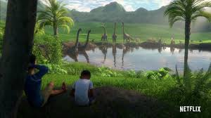 So about the body of water shown in season 2 of JWCC,  this did not seem too far from the innovation center?? Could it have been in gyrosphere valley? Or was it a bit more further out? 💕✨🦕🦖