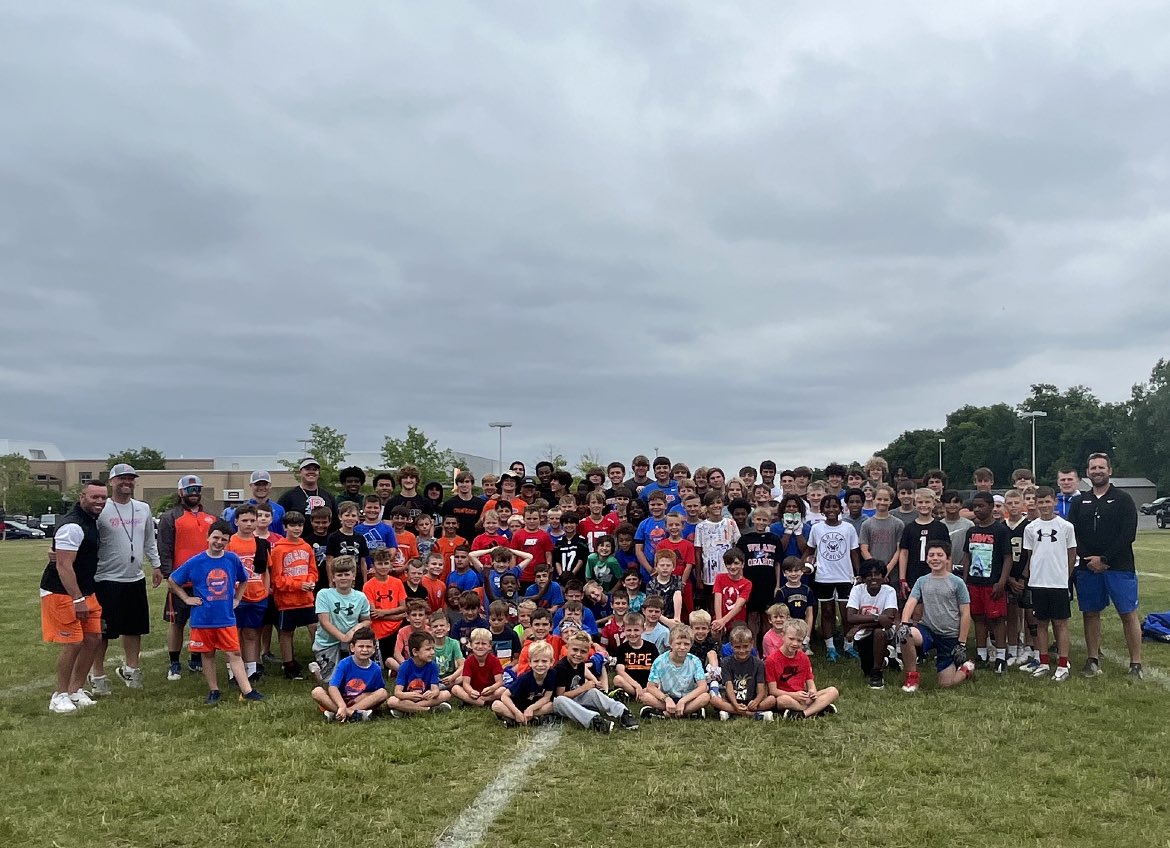 Coach Schroeder on Twitter "Orange Football Youth Camp 2023 — thanks