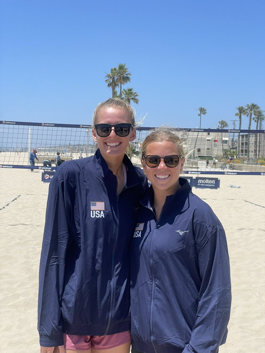 Ella Larkin and LSU alumna Grace Seits have won the USA U23 Trials in Hermosa Beach🏆 

They will represent USA in the Cayman Islands!