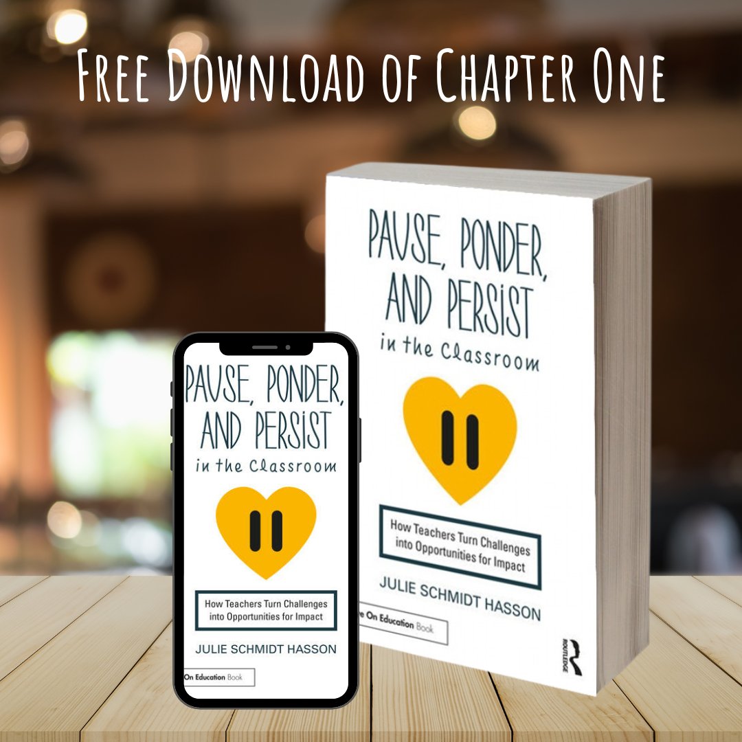 Wondering what this pausing, pondering, and persisting  is all about? Get a free, instant download of Chapter One at pauseponderandpersist.com
#education #educationbook #teacherpd #pauseponderpersist