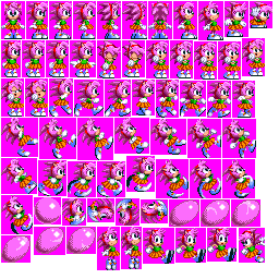 Axanery on X: Sonic Origins Amy sprites that will be used for