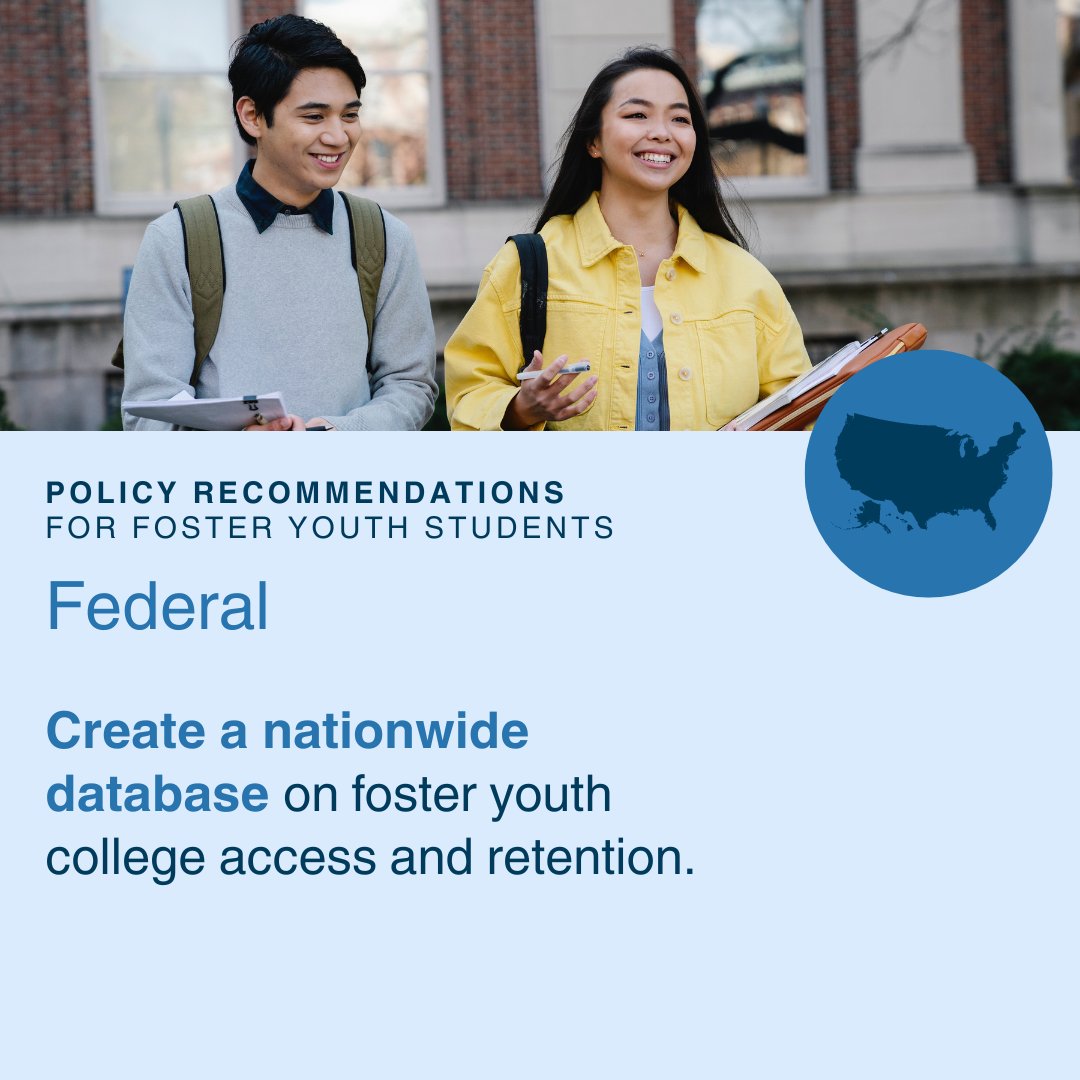 ctschoolsucla's tweet photo. The federal gov't can help more #fosteryouth attend college by:

☑️ Removing #SAP requirement
☑️ Increasing their max. financial cost of attendance @FAFSA
☑️ Creating a nationwide database on foster youth #collegeaccess &amp; retention
☑️ #Loanforgiveness https://t.co/3qmJnpcd4S