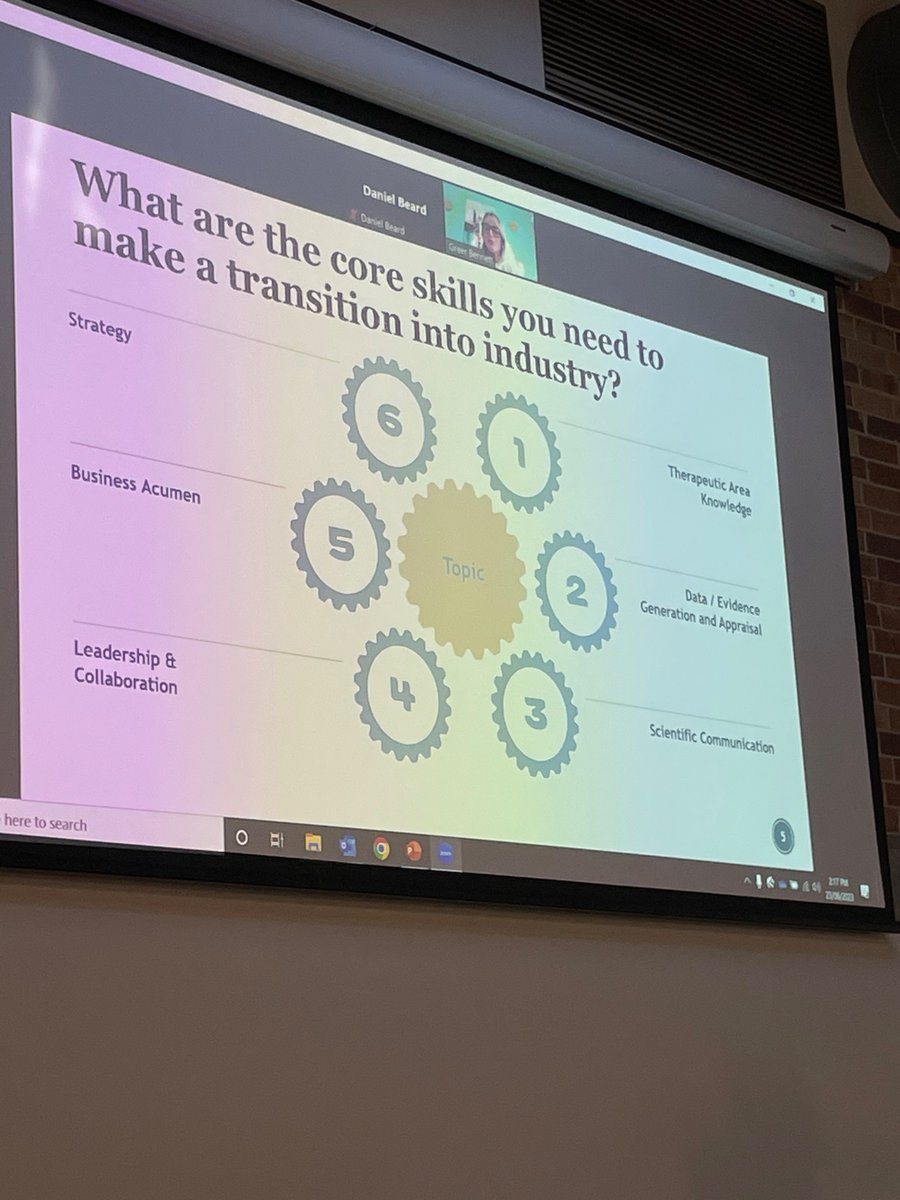 SarahValko's tweet image. Dr Greer Bennet, Medical Manager @Merck , inspiring us all to “be bold” and put ourselves out there.
Great talk about her career journey so far and what were the core skills required to transition to (and succeed!) in industry!
@SBSPIndustryCareersDay