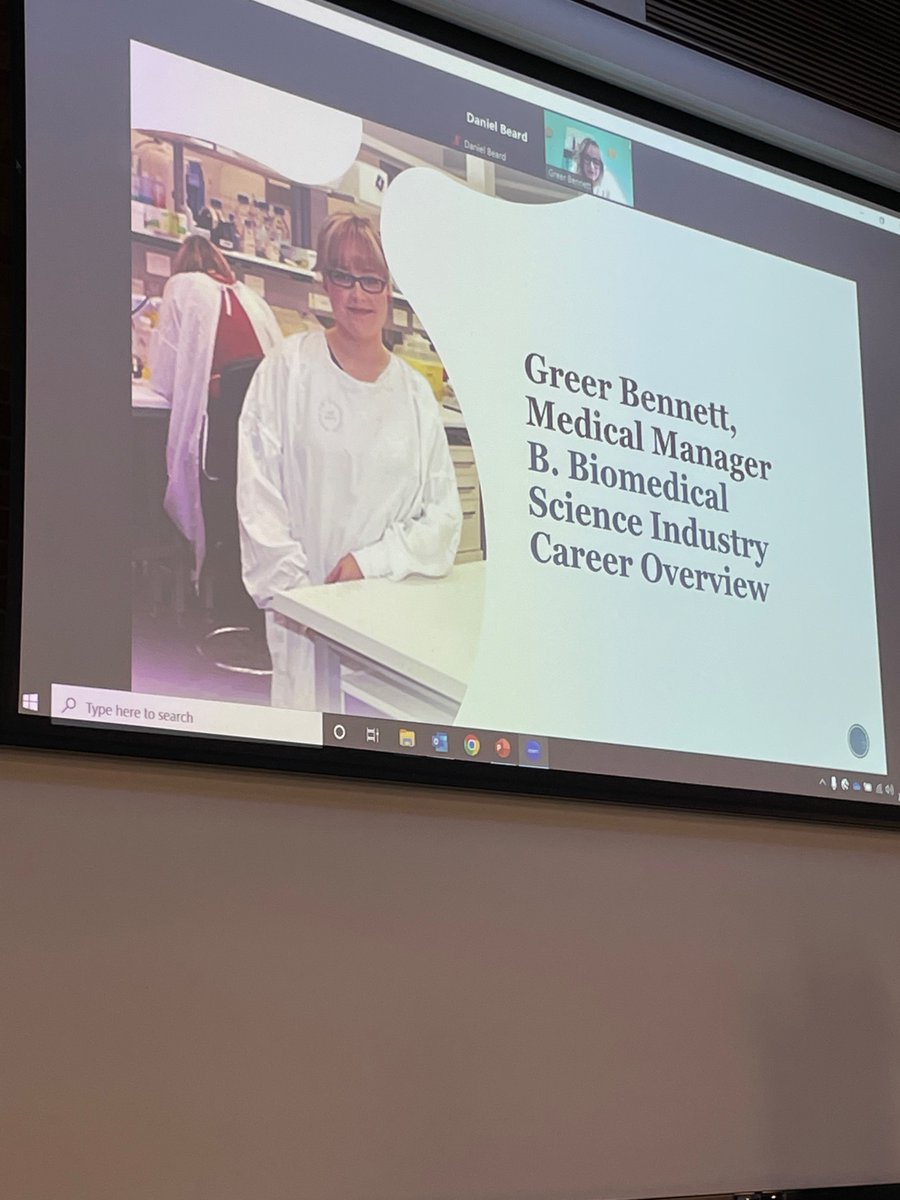 SarahValko's tweet image. Dr Greer Bennet, Medical Manager @Merck , inspiring us all to “be bold” and put ourselves out there.
Great talk about her career journey so far and what were the core skills required to transition to (and succeed!) in industry!
@SBSPIndustryCareersDay