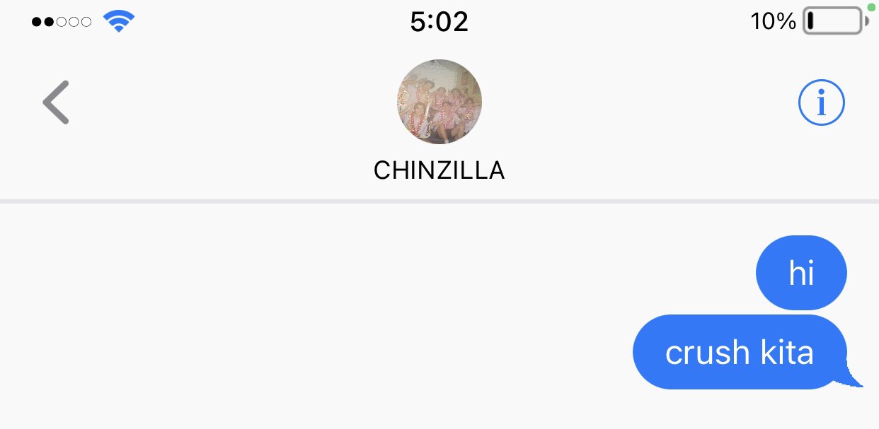 codee on Twitter "chinzilla squad reacting to "hi, crush kita." https