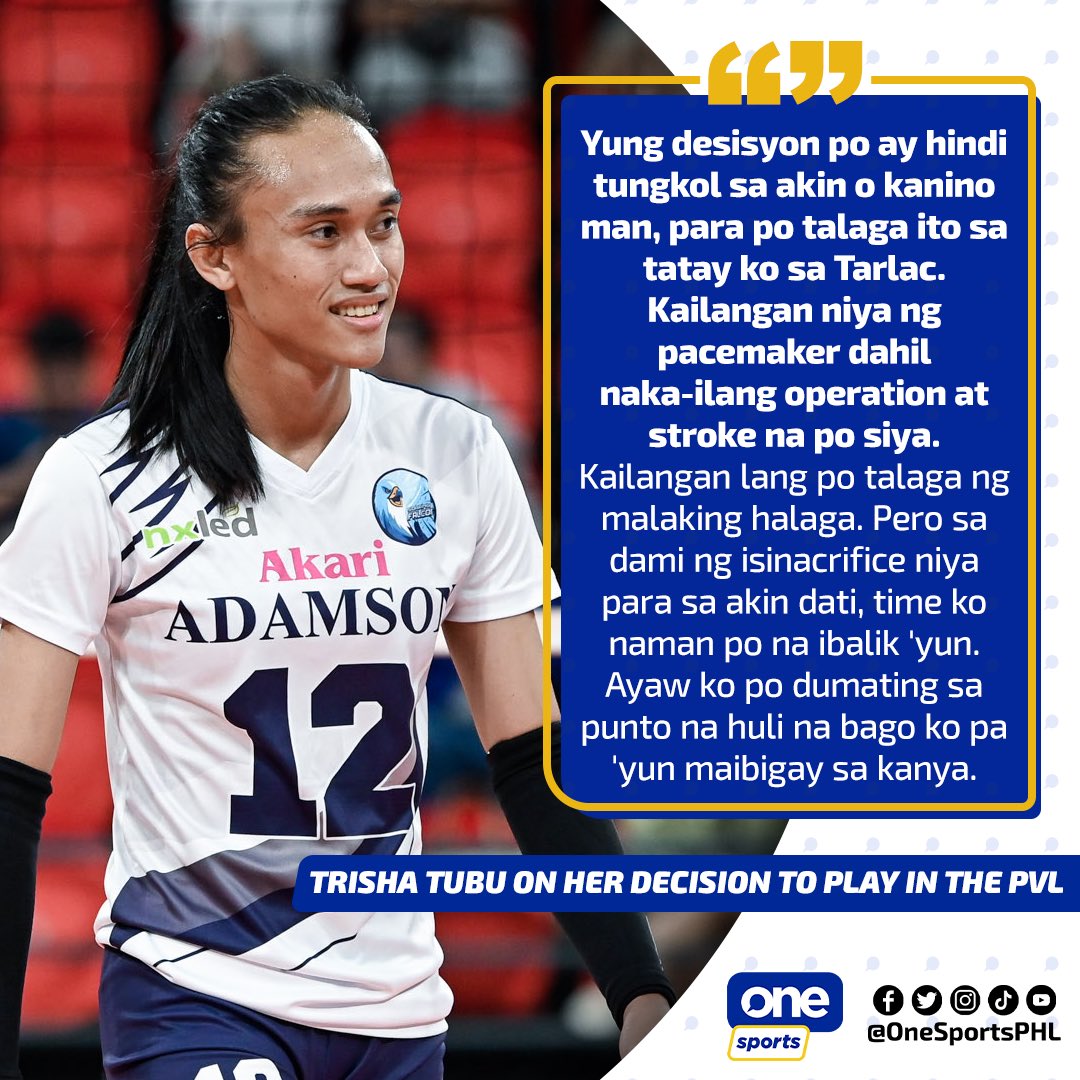 OneSportsPHL's tweet photo. Definitely an unselfish decision for the former Lady Falcon as she transitions to the pros. ❤️

#PVL2023 #TheHeartofVolleyball https://t.co/N7sUqOId4W