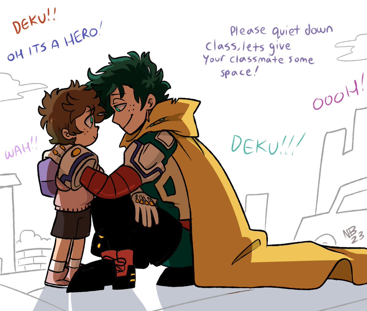 THIS IS SUPER LATE because I was originally gonna make a comic but I ended up being busy so I was only able to get this out 🥹
-
#FathersDay #izchafamilyau #sachihiromidoriya