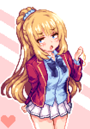 __Shmitty's tweet photo. Karuizawa Kei🥺
#pixelart  #ClassroomOfTheElite https://t.co/T43SmPKyyR