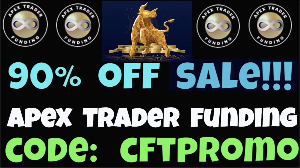 Apex Trader Funding  apex.cdnftrstdr.ca 90% off Sale! Code CFTPROMO - 90% off first month, 80% off future months if needed.  Until July 6th. Happy early #4thofjuly2023  #daytrading #daytrader #futurestrading #promo #coupon #discount