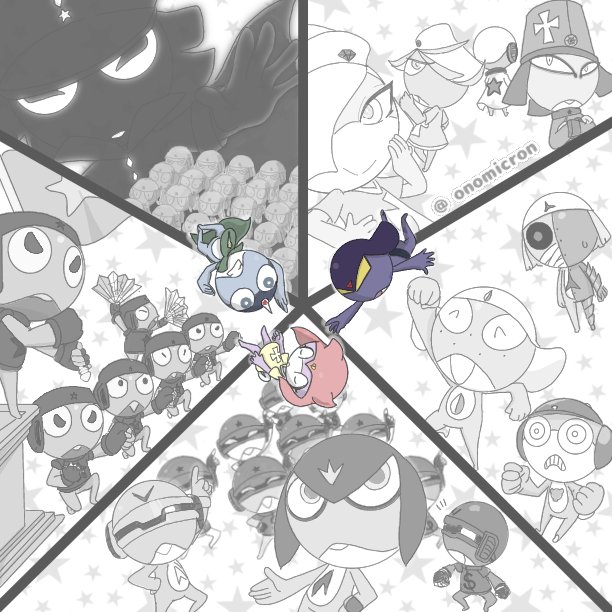 OnomicronL's tweet photo. #garuru #pururu #bariri #oc #fanart #fanfic #dorara #gemimi #keroro https://t.co/AxpeQReWwz