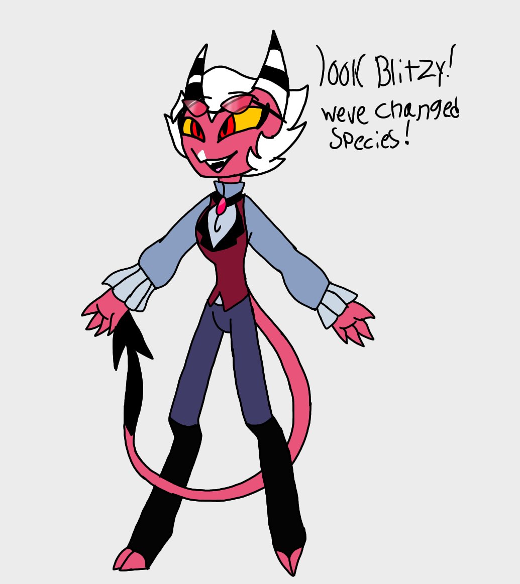 chaos_the_ttfox's tweet photo. Just a mini comic about them lol. Day five of #StolitzWeek2023 ! Species swap!!
#HelluvaBossStolas #HelluvaBossFanart #helluvaboss #Blitzo #stolitz #helluvabosscomics https://t.co/kF8bNqaCea