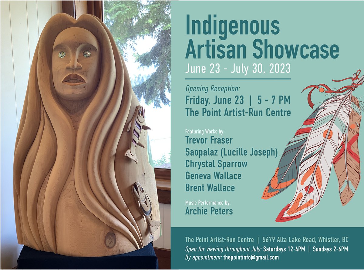 ThePointArts's tweet photo. Summer at The Point! https://t.co/1cRWu0i44W
Indigenous Artisan Showcase, June 23, 5PM; Sunday Concert Series launches July 2; Flag Stop Theatre &amp; Arts Festival, August 8-12, 2023 https://t.co/TqYn9S6VEs