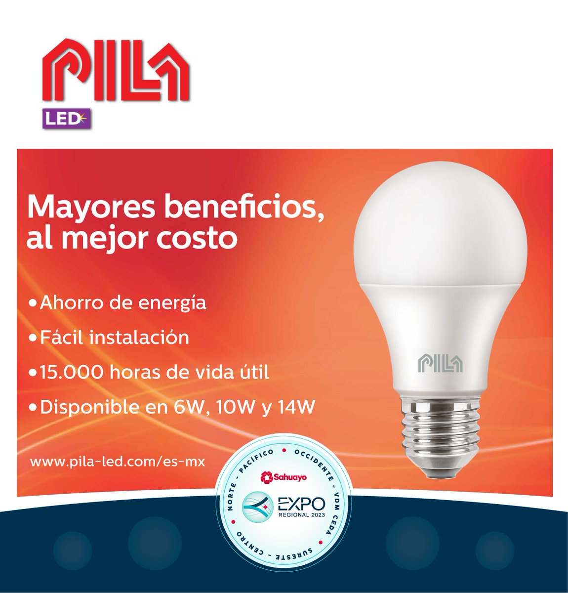 Para un mejor negocio con PILA !
#beneficios #ahorro #energia #mejorcosto #vidautil #iluminación #foco #led #ventas #Ganancias