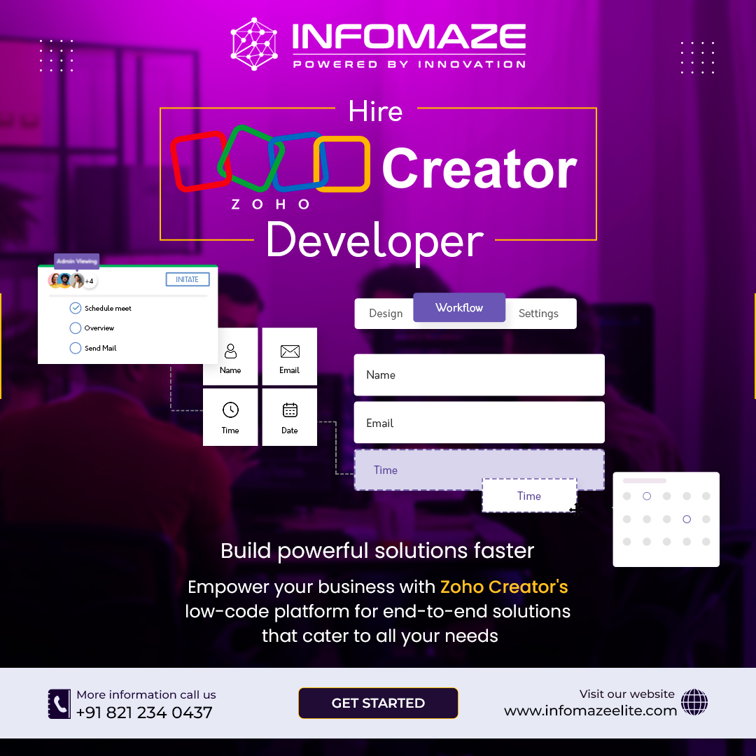 Looking to enhance your business with custom #ZohoCreator applications?

Hire top-notch #ZohoCreatordevelopers and unlock the true potential of your operations. From workflow automation to data management, they've got you covered.

Learn More: bit.ly/44epYo1

#CustomApps