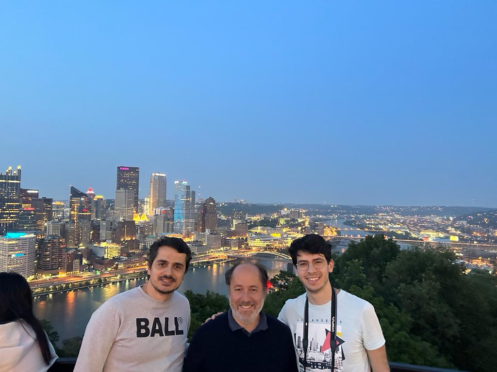 cfpgomes's tweet photo. What a joyous week it was to have my amazing supervisors from 🇵🇹 visit me! We had so many fruitful and fun discussions (and delicious meals!) together. I'm so grateful to @jpfernand3s, Gabriel Falcao, Sridhar Tayur, and Soummya Kar for their guidance and support on my journey! 😄 https://t.co/v2UgWeRXiq