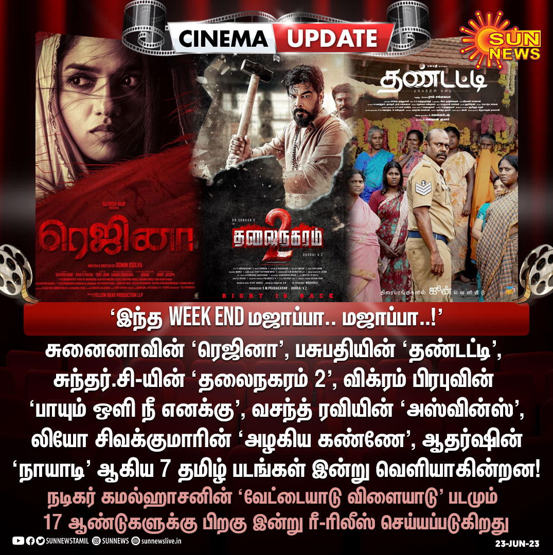 #CinemaUpdate | ஒரே நாளில் ரிலீஸ்க்கு வரிசைக்கட்டிய தமிழ் படங்கள்!

#SunNews | #Kollywood | #MovieRelease
