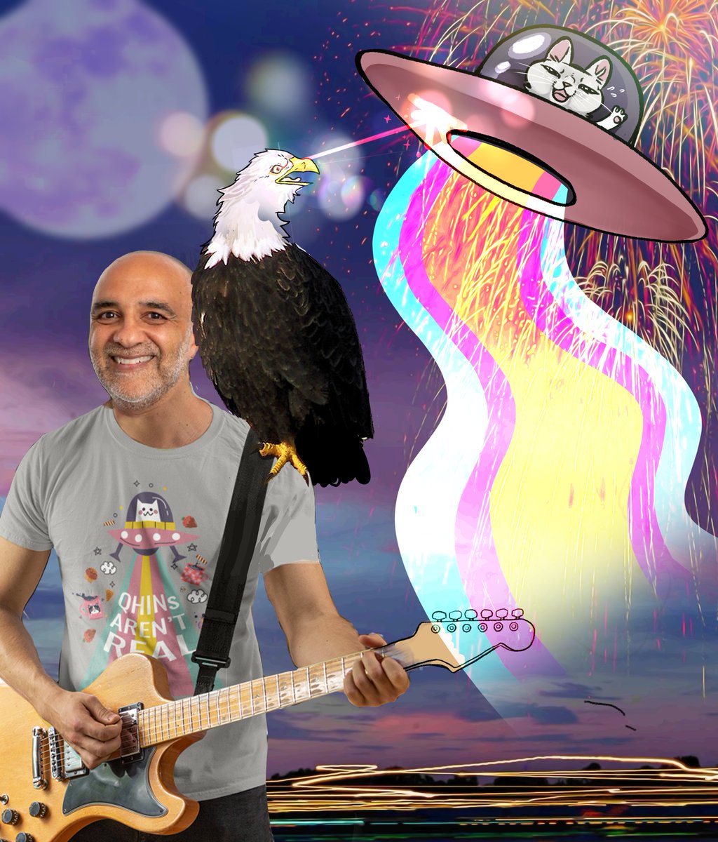 Ok if y'all don't believe me maybe you'll believe <a href="/mickytripathi1/">micky tripathi</a> of @ONC_HealthIT. As you see in this casual shot of Micky saving America with his laser eye eagle, he too wants you to know QHINs AREN'T REAL. 

Yet.

Be like Micky! Get your shirt! customink.com/fundraising/or…