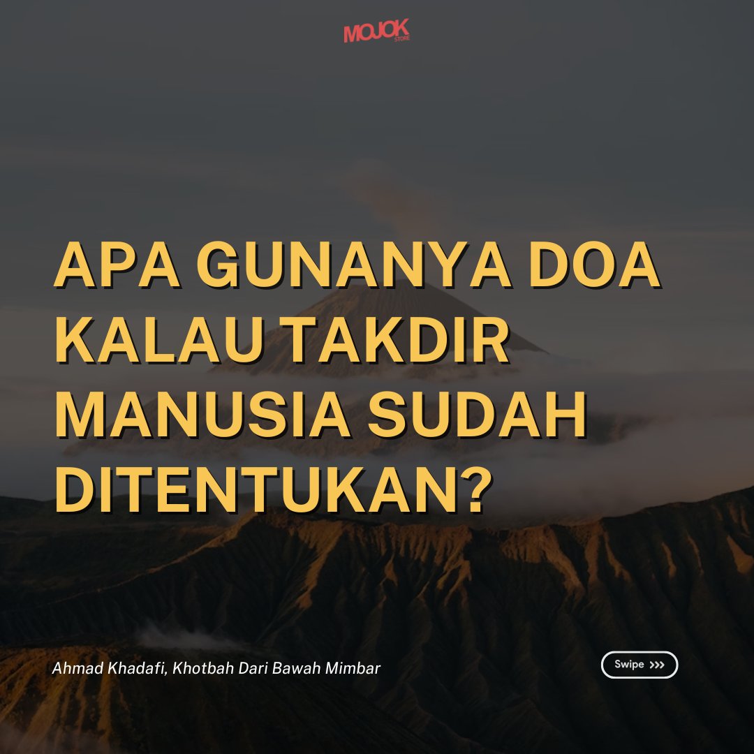 mojokstore's tweet photo. Apa gunanya doa kalau takdir manusia sudah ditentukan?

- Sebuah utas - https://t.co/uJKQHDU5ae