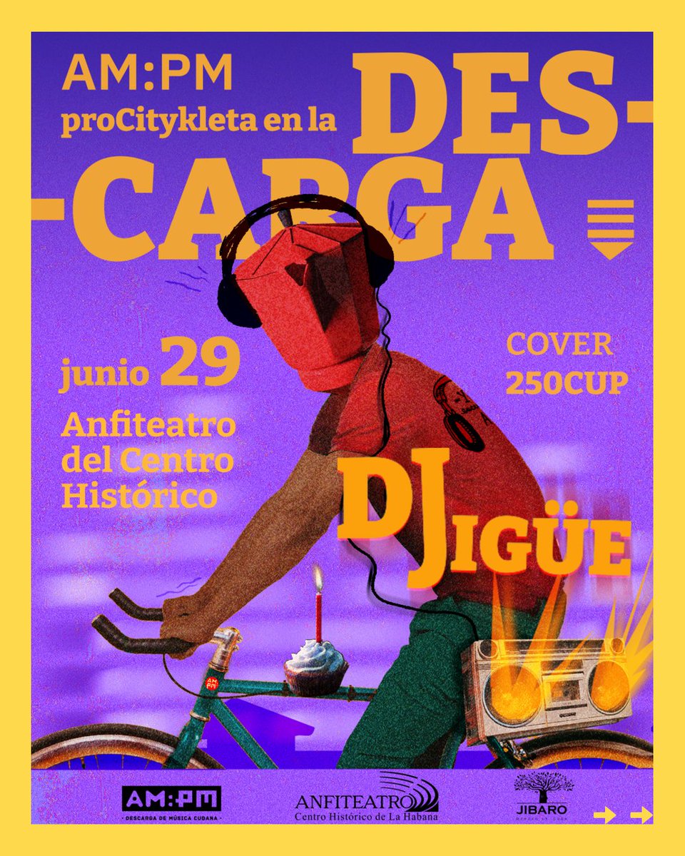 citykleta's tweet photo. @magazineampm está preparando su fiesta de aniversario para el 29/junio con parqueo para bicicletas. Anfiteatro del Centro Histórico.

 La Descarga no solo promete ser una super fiesta, también quiere ser un espacio #biciamigable #bikefriendly. Qué futuristas, ¿no?
🧵 https://t.co/MuqXHuoxXW