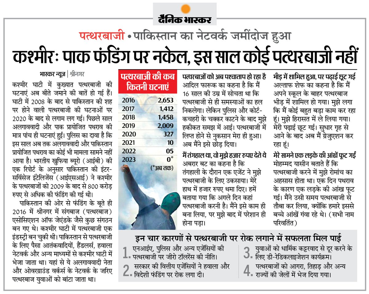 DainikBhaskar's tweet photo. #Kashmir में इस साल कोई पत्थरबाजी नहीं..
#KnowYourFirstPM #PMModi #IndiaAt75
अधिक खबरें और ई-पेपर पढ़ने के लिए दैनिक भास्कर ऐप इंस्टॉल करें - https://t.co/uXrhGpuirk https://t.co/FGThEHOBf2