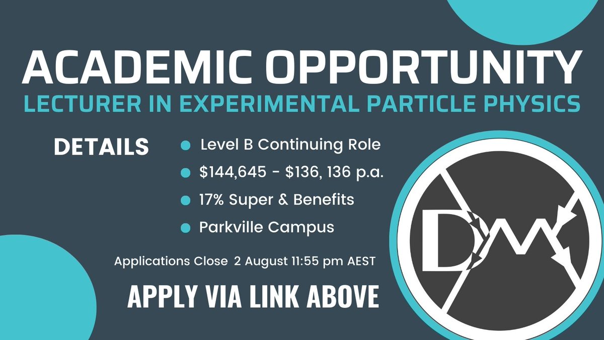An exciting Level B Lecturing opportunity to join us at the Parkville Campus of <a href="/UniMelb/">University of Melbourne</a> has just opened up, read the job details on the link below!

jobs.staff.unimelb.edu.au/ci/en/job/9128…
