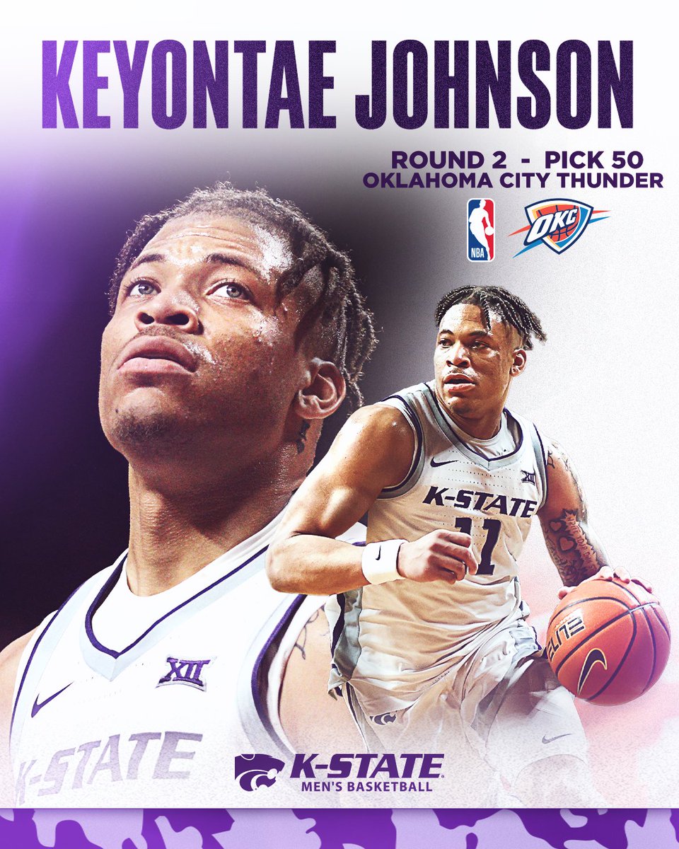 Welcome to, @okcthunder 

#KStateMBB x #NBADraft