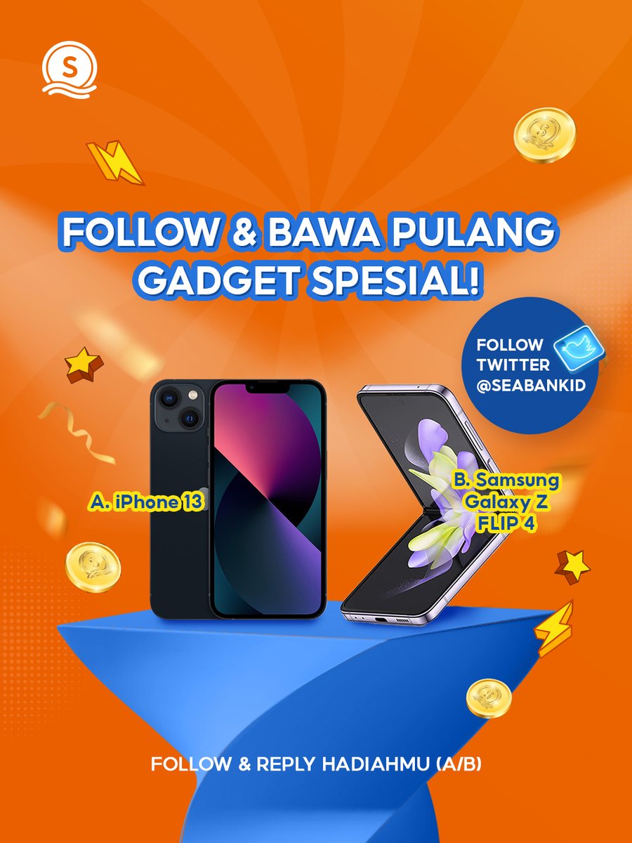 🌟LAST CALL UNTUK SOBAT SEABANK🌟
#GEPREKSEABANK!

Mau dapetin kesempatannya? Yuk ikuti langkah-langkah berikut:
1. FOLLOW Twitter <a href="/SeaBankID/">SeaBank Indonesia</a>,
2. RT &amp; REPLY HADIAH yang kamu mau (A/B)
3. TAG 1 Teman kamu!

Mimin tunggu yah jawaban kamu!