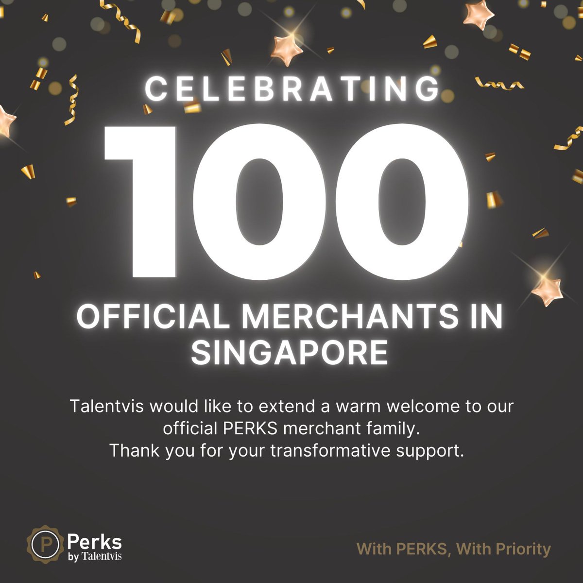 PerksbyTVS's tweet photo. We would like to extend a warm welcome and thank you to the 100 authorized merchants in #Singapore who have joined us

The PERKS family continues to strive to find the best merchants throughout Southeast Asia exclusively for our members

#PERKSbyTalentvis #Celebrating100Merchants https://t.co/8FmIsRqgmd