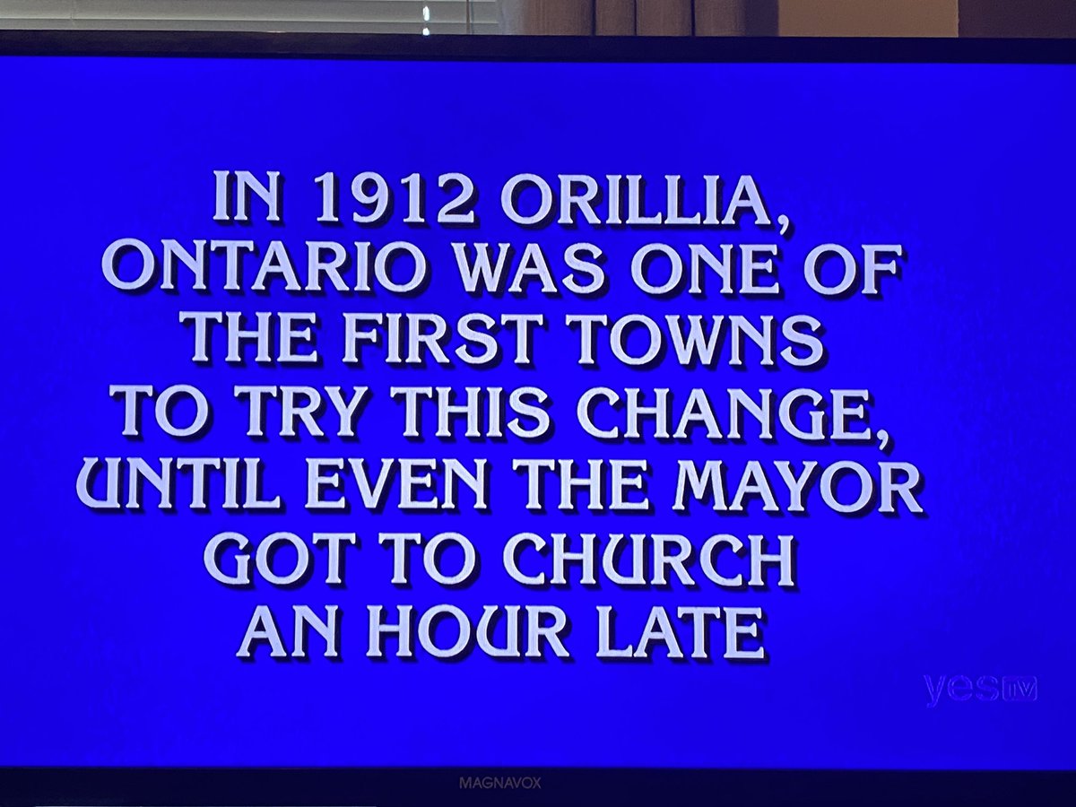 We did it, #Orillia. We’re #Jeopardy famous!