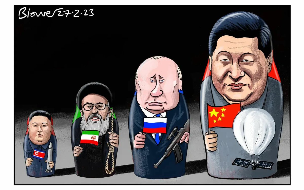 They are all dictators.

Artist @blowercartoons
#putin #xijinping #russia #ukraine #evilCCP #NeverTrustCCP #StandWithUkraine #PrayForUkraine