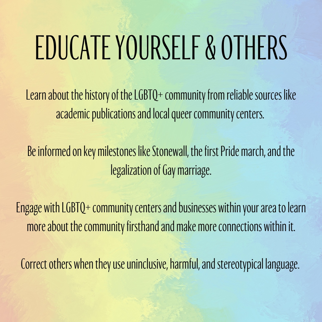 shop_monthly's tweet photo. Happy Pride Month! Here are some tips on how to support your LGBTQ+ family, friends, co-workers and the community as a whole throughout Pride month (and always) #Pride #GenderInclusive https://t.co/FCVxD1ZQfn