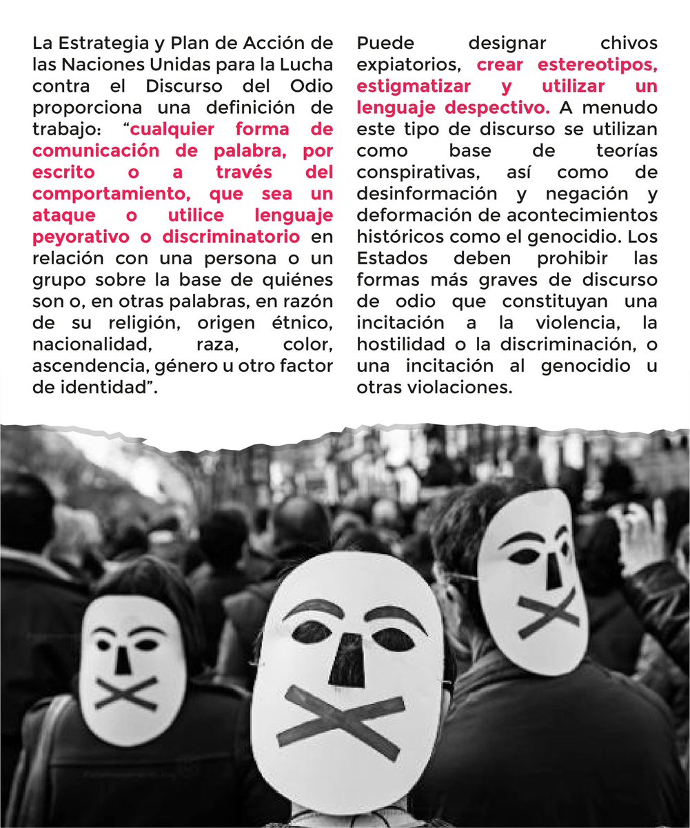AMANDLAMedio's tweet photo. #DiscursoDeOdio?🤔

El respeto por los derechos debe comenzar desde el discurso, por ello, la Agencia de Naciones Unidas, invita a eliminar cualquier tipo de incitación a la naturalización de la violencia desde la palabra. 

Fuente: UNESCO

#MiradasNegras #RacismoEstructural https://t.co/cT2lBjSIQT