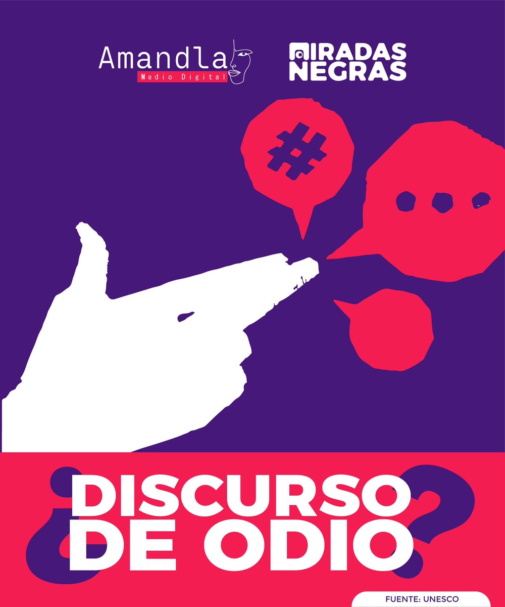 AMANDLAMedio's tweet photo. #DiscursoDeOdio?🤔

El respeto por los derechos debe comenzar desde el discurso, por ello, la Agencia de Naciones Unidas, invita a eliminar cualquier tipo de incitación a la naturalización de la violencia desde la palabra. 

Fuente: UNESCO

#MiradasNegras #RacismoEstructural https://t.co/cT2lBjSIQT