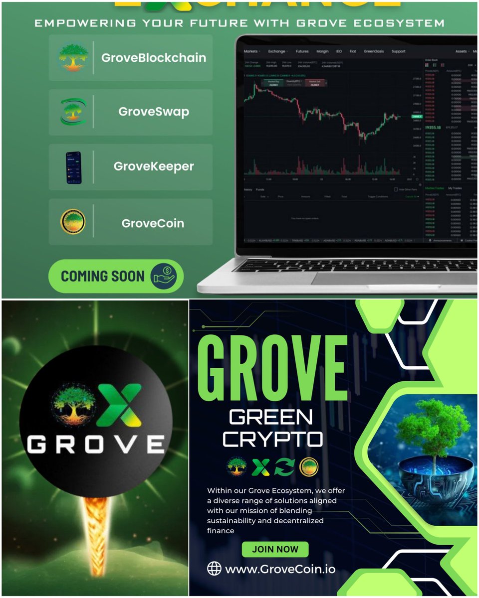 iamSaritaB's tweet photo. Haven't You Heard And Or Read #GroveCoin making Waves around the ๐๐ #GroveFirst #GroveStrong
๐ณYOU'RE EARLY Y Not Tell A Friend๐ณ
๐Where Technology Meets Green๐
#BuildWithGrove
#ListOnGroveX
https://t.co/V1lY1FXWu4
https://t.co/jWQ3lICccY https://t.co/dLgXsAaB9v