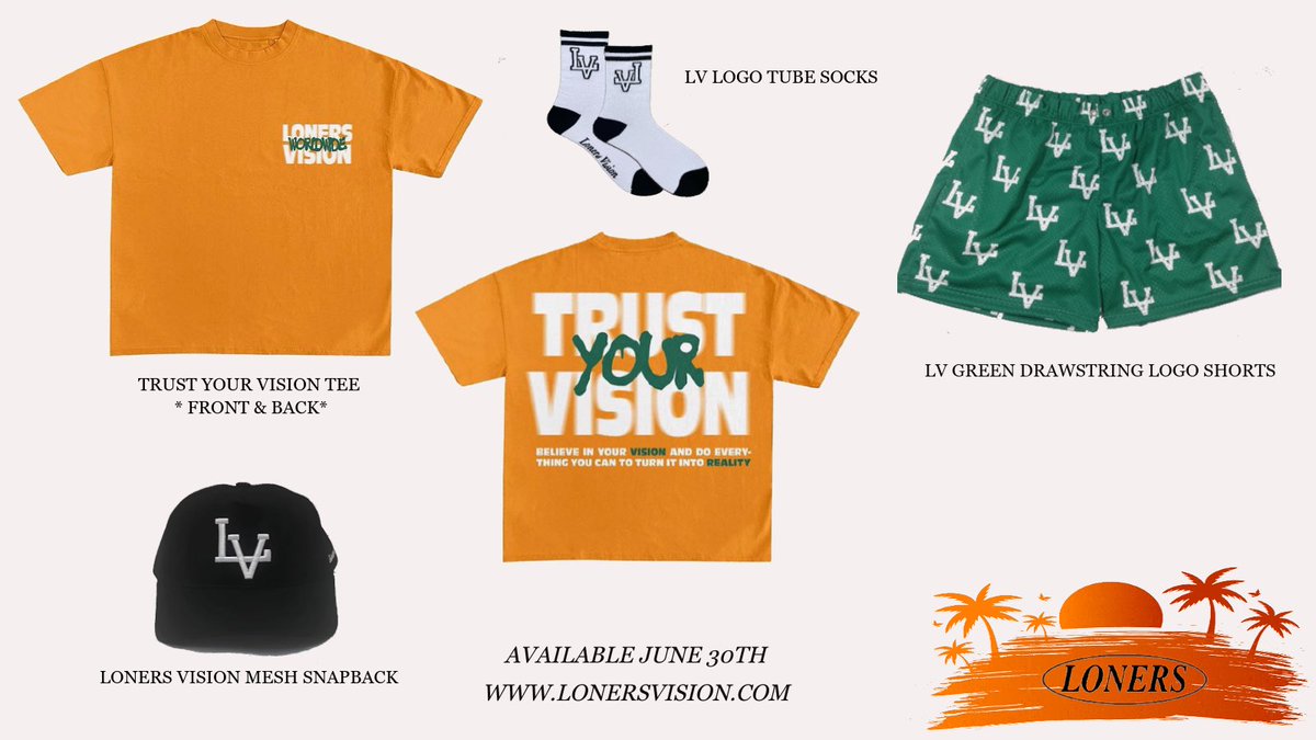 3rd Installment Of The LV Summer Collection 

Available 6/30/23 

lonersvision.com 

#Summervibes23 #fashionstreetwear #meshshorts #viralpost #snapbackhat #streetwear #tshirtdesign