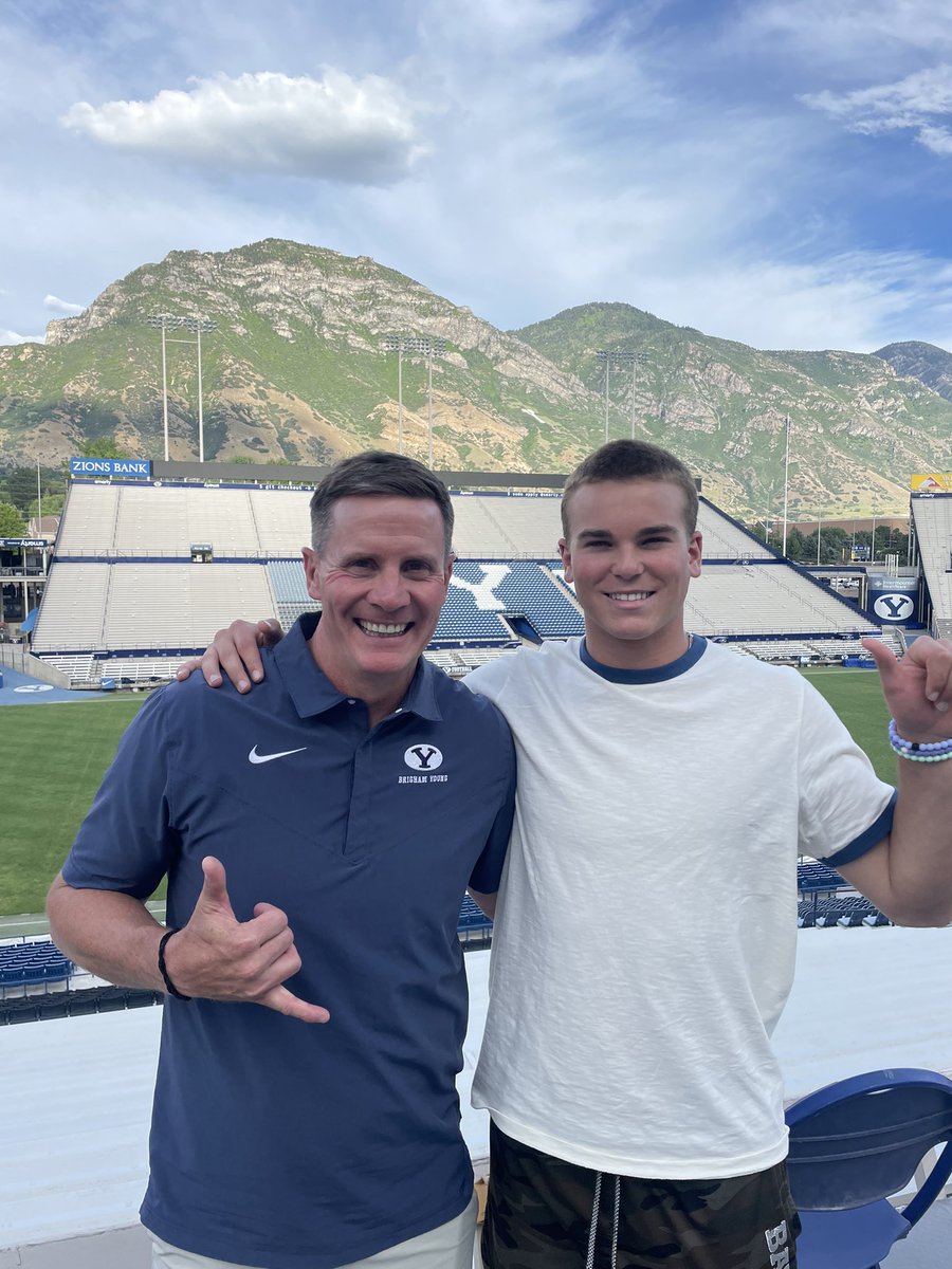 Unofficial at byu with @CoachJayHill 🤙🏼BYU fans whatchu think?? #GoCougs @BYUFBRecruiting