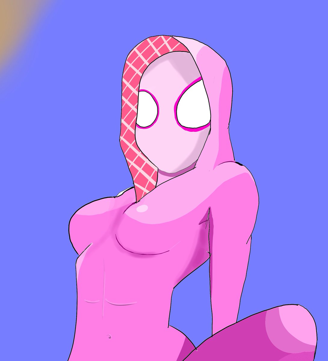 My #fanart of Spider-Gwen :3 Like, RT and comment. Ill give you a kiss :x #anime #stripgame #digitalpainting #waifu #WaifuWednesday #animegirl