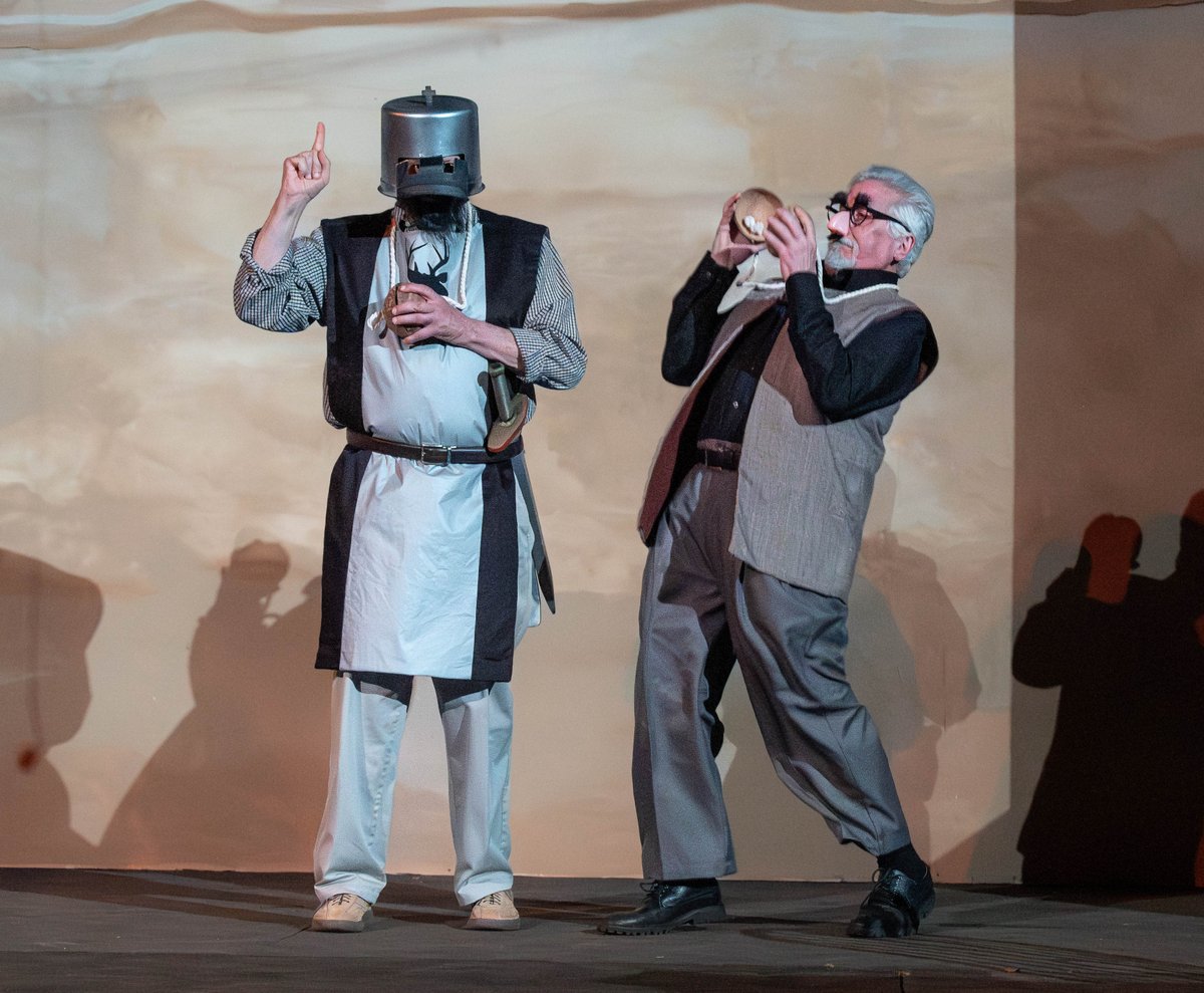 The story continues ~ "The Quest for Don Quixote!" 
6 actors playing over 30 characters. Watch professional-quality theatre under the stars at the beautiful Kennedy Mine Amphitheatre in Jackson, every Friday and Saturday night through 7/15. Tickets at MSTW.ORG.