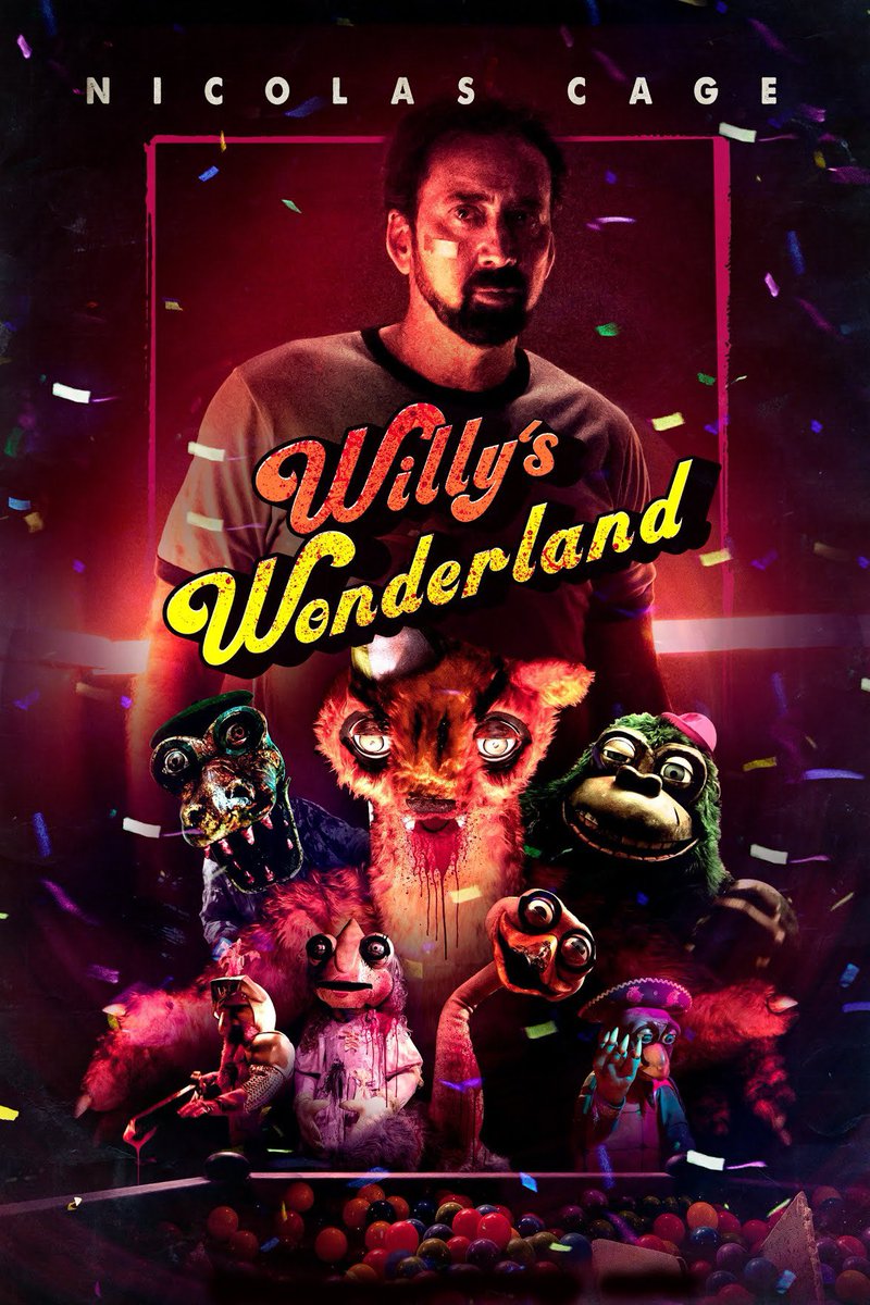 Recently watched Willy's Wonderland in my lengthy quest to own every Nicolas Cage movie in existence. This is like an 80's slasher and it's hilarious!
