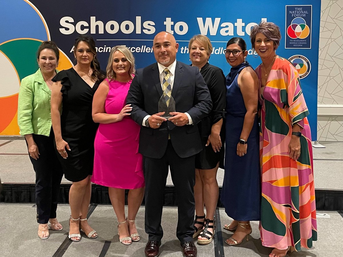gandar42's tweet photo. We got our National @MGForumSTW Award today! I’m proud to lead and serve at @LMSstrong, and serve with the best staff in town so we can serve the best students in town! #strivingforgreatness #SchoolsToWatch #STW2023 https://t.co/iHStXvyY2X